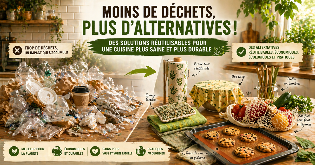Passer du jetable au réutilisable en faisant des économies.