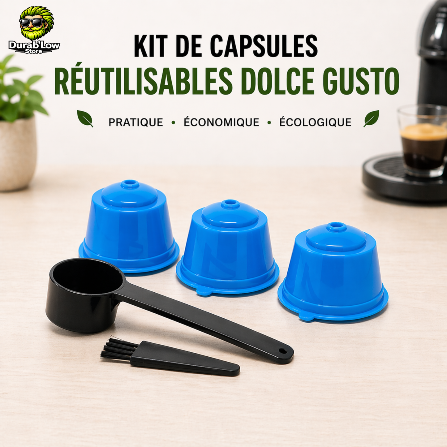 Capsule Café Dolce Gusto Réutilisable coloris Bleu