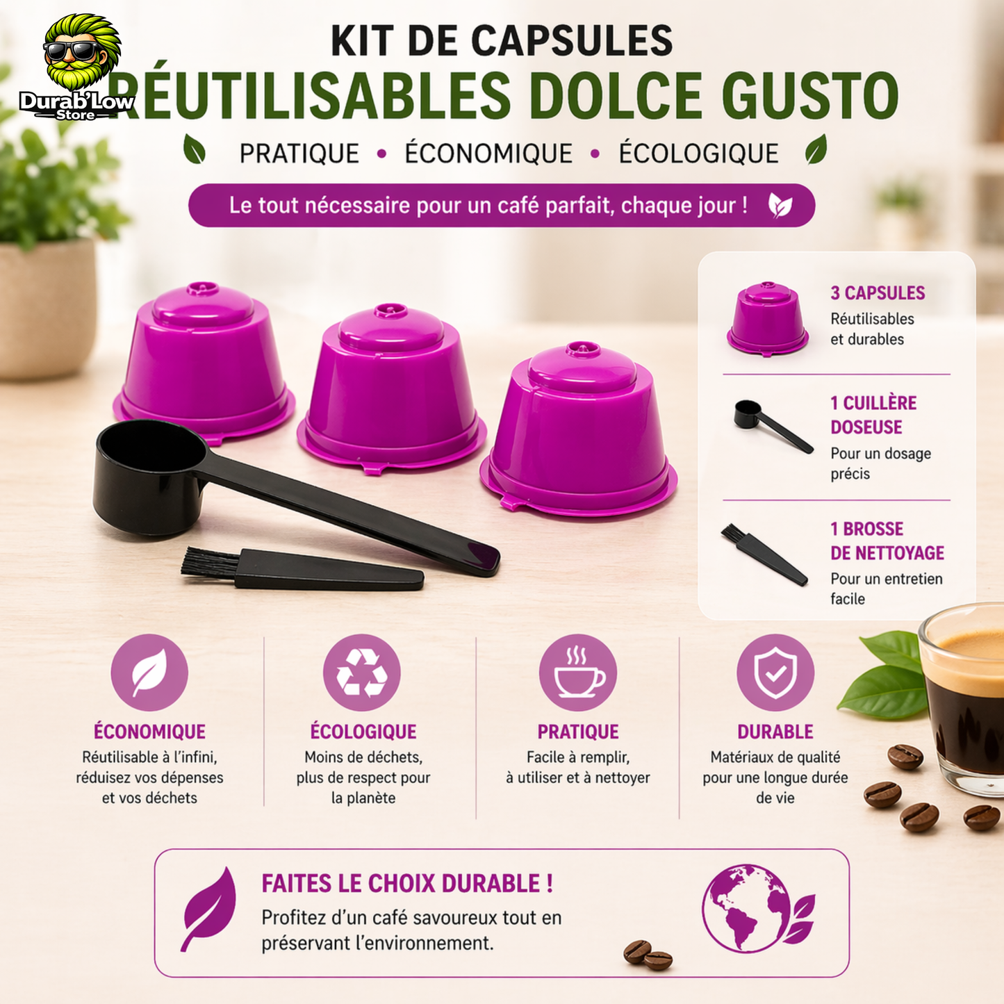 Capsule Café Dolce Gusto Réutilisable descriptif