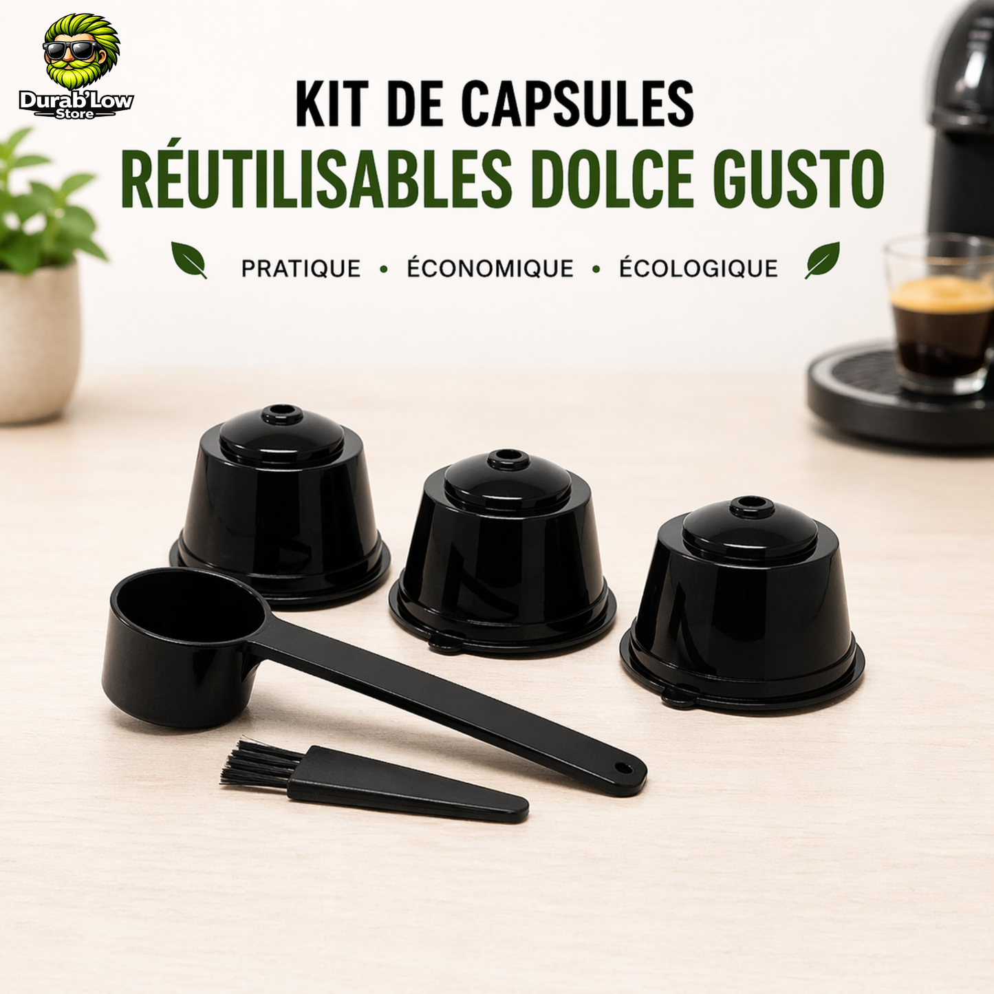 Capsule Café Dolce Gusto Réutilisable coloris Noir