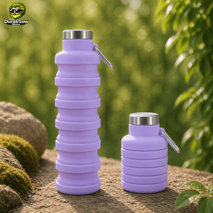 Gourde télescopique réutilisable coloris  Violet