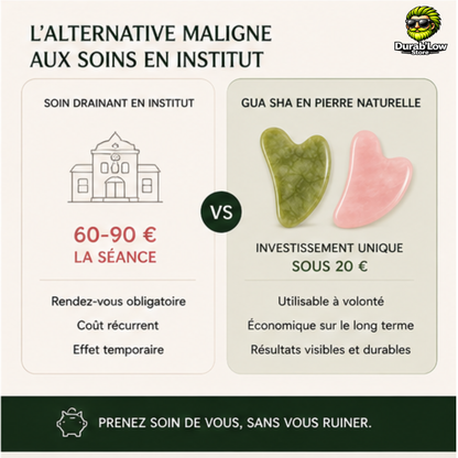 Comparatif prix Gua Sha et prix d'une séance en institut. 