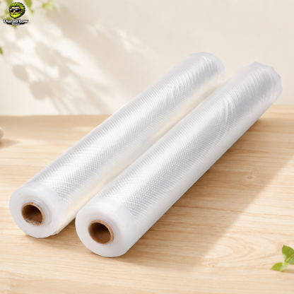 Un set de 2 rouleaux de film pour mise sous vide.