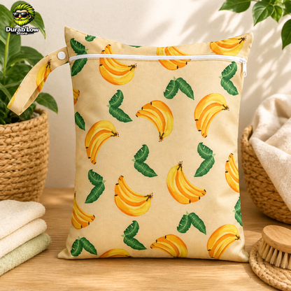 Sac alimentaire réutilisable 30x40cm motif banane
