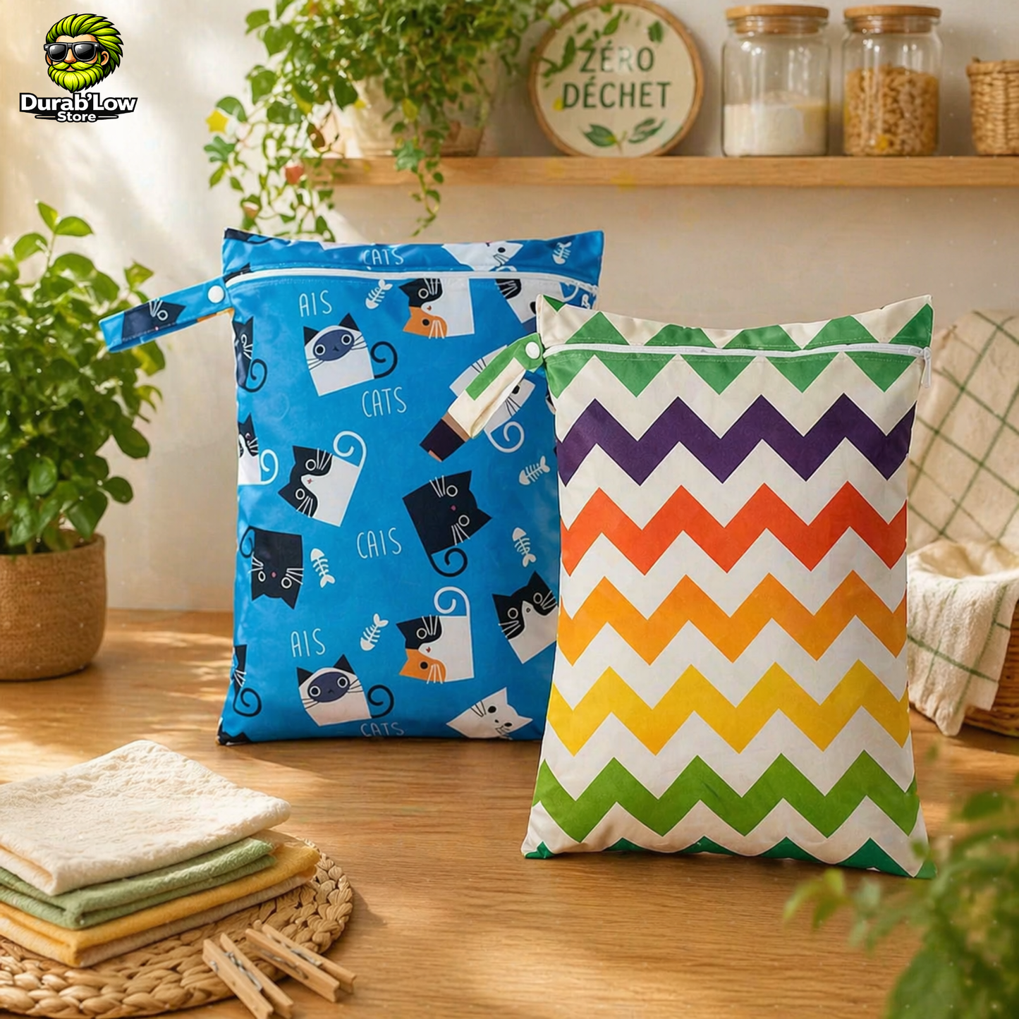 Sac alimentaire réutilisable étanche 30x40cm - grand format